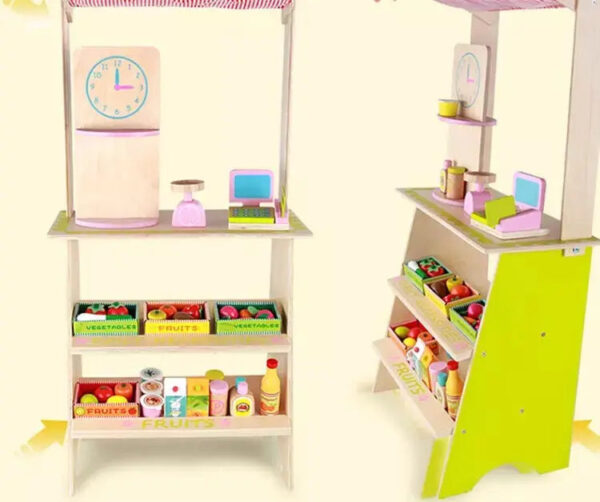 Wooden Shopping Booth Toy